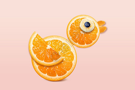 卤味鸭橘子鸭设计图片