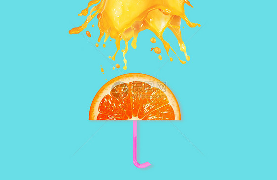 创意水果雨伞图片