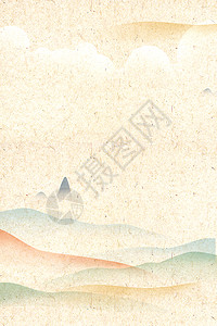 比利牛斯山水墨风景背景设计图片