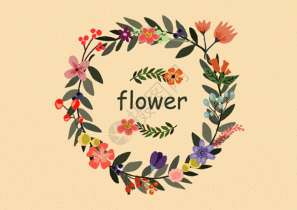 花卉海报植物花卉GIF高清图片