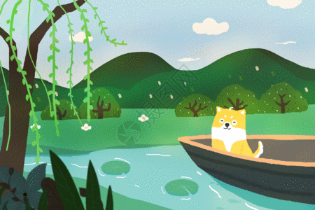 春季亲子游gif动图图片-正版gif素材401007126-摄图网