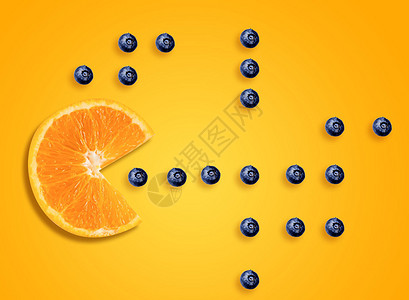 橙子吃豆豆图片