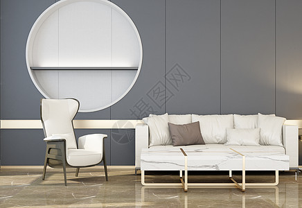 现代布艺沙发组合背景图片