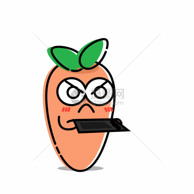 gif动态图片标题为萝小卜卡通形象表情包gif,编号:401060966,格式:psd