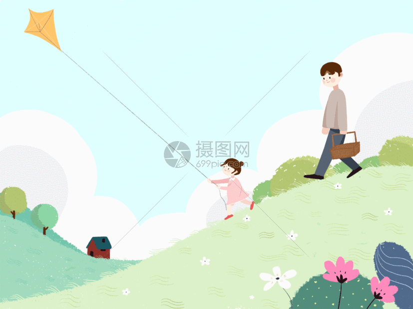 春游gif动图图片-正版gif素材401061331-摄图网
