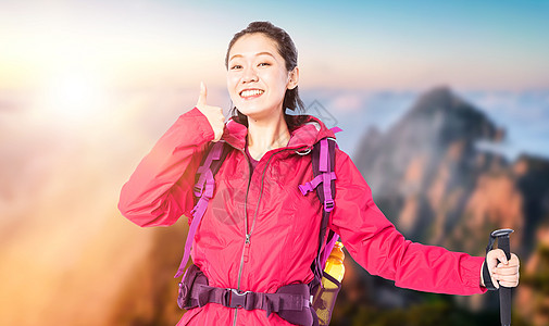 捕鱼达人点赞的登山达人设计图片