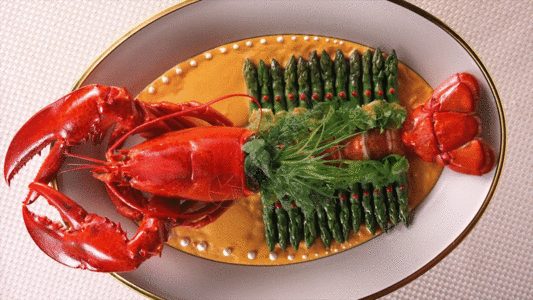 龙虾美食GIF图片