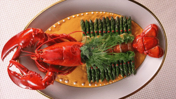 龙虾美食GIF图片