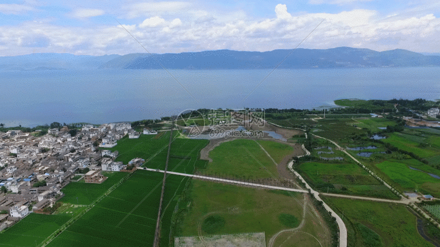 大理航拍美景gif动态图片素材下载_动图编号401080548_摄图网