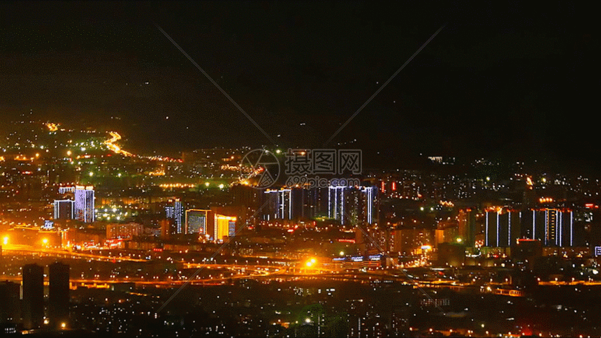 云南城市夜景gif动图图片-正版gif素材401080787-摄图网