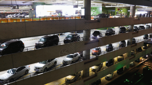 大型停车场GIF高清图片