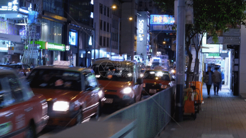 车流香港大街gif动图图片-正版gif素材401084028-摄图网