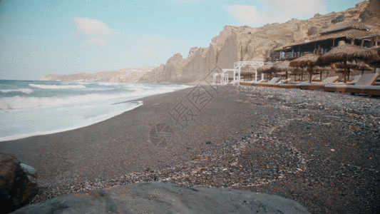 海滩海浪沙滩GIF图片