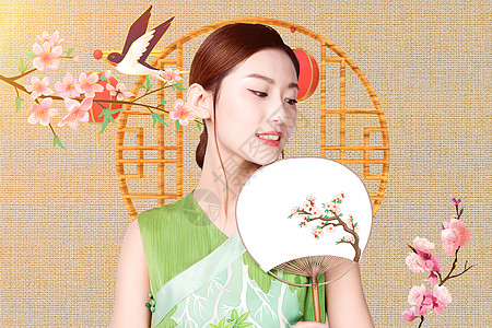 面若桃花图片 面若桃花素材 面若桃花高清图片 摄图网图片下载