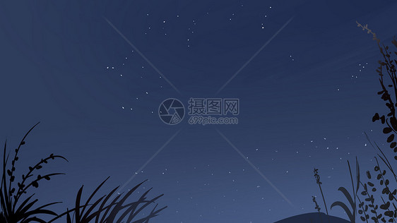 手绘星空背景图片