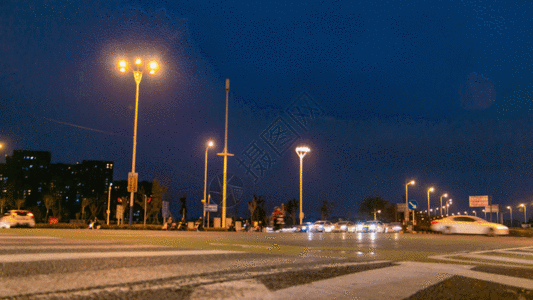 gif  |低角度拍摄道路车流延时摄影gifgifgif  |冬天gif动图gif