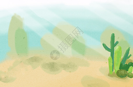 沙滩草地热带植物背景设计图片