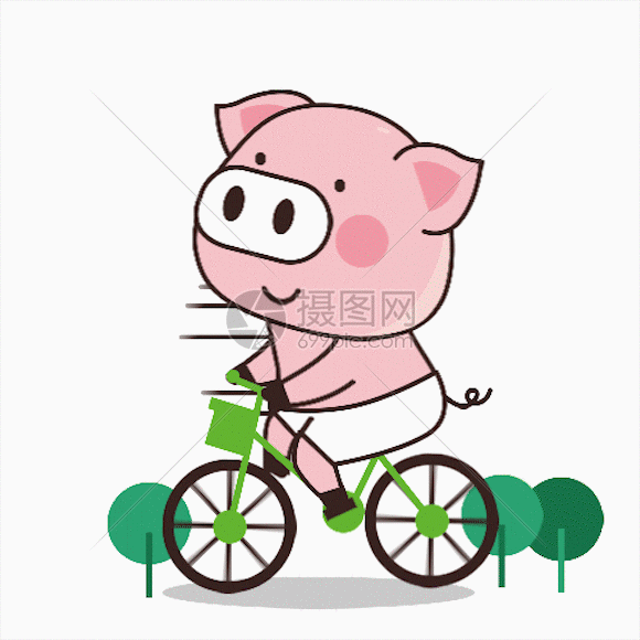 猪小胖gif动图图片-正版gif素材401101552-摄图网