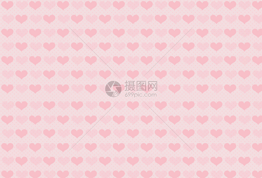 爱心波点背景插画图片下载 正版图片 摄图网 爱心波点背景插画图片下载 正版图片 摄图网