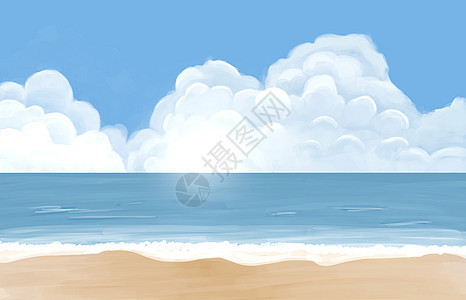 海边的风景背景图片