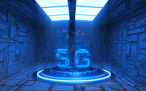 5G科技空间场景图片