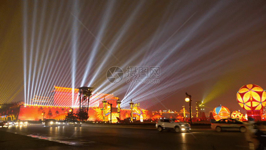 城市夜晚素材gif