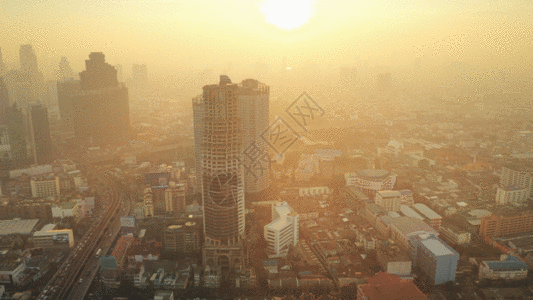 曼谷市中心建筑GIF图片