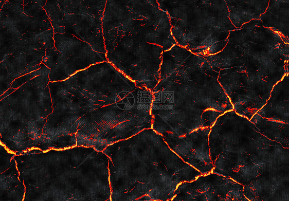 火山裂纹图片