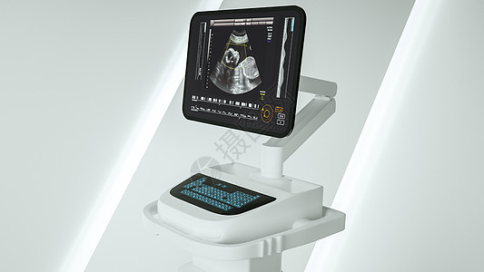 医疗器械超声波扫描背景图片