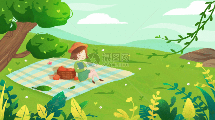 春游gif动图图片-正版gif素材401121238-摄图网