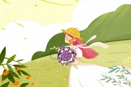 gif图片-生机勃勃的草地动态图-生机勃勃的草地gif格式下载-摄图网