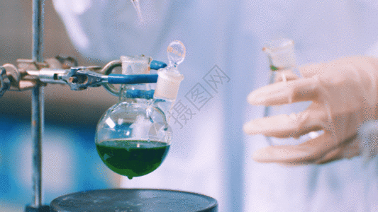 绿色化学科研试验4K超清原始素材GIF高清图片