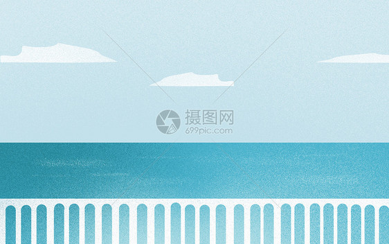 清新大海背景图片