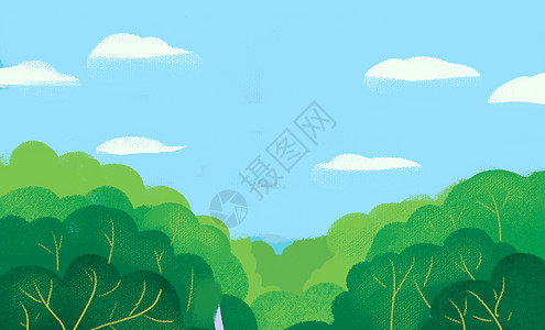 绿色植物插画图片