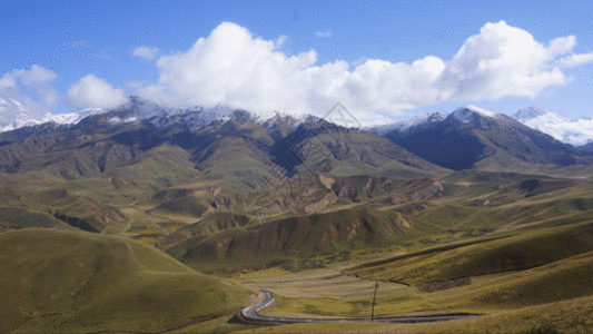 延时青海卓尔山GIF山川高清图片素材