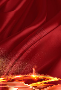 大气红色背景背景图片