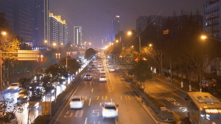 西安南二环车流夜景延时gif动图图片-正版gif素材401130614-摄图网