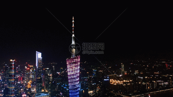 广州塔灯光GIF图片