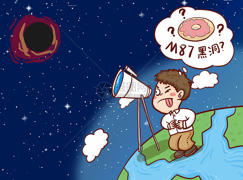 m87黑洞插画