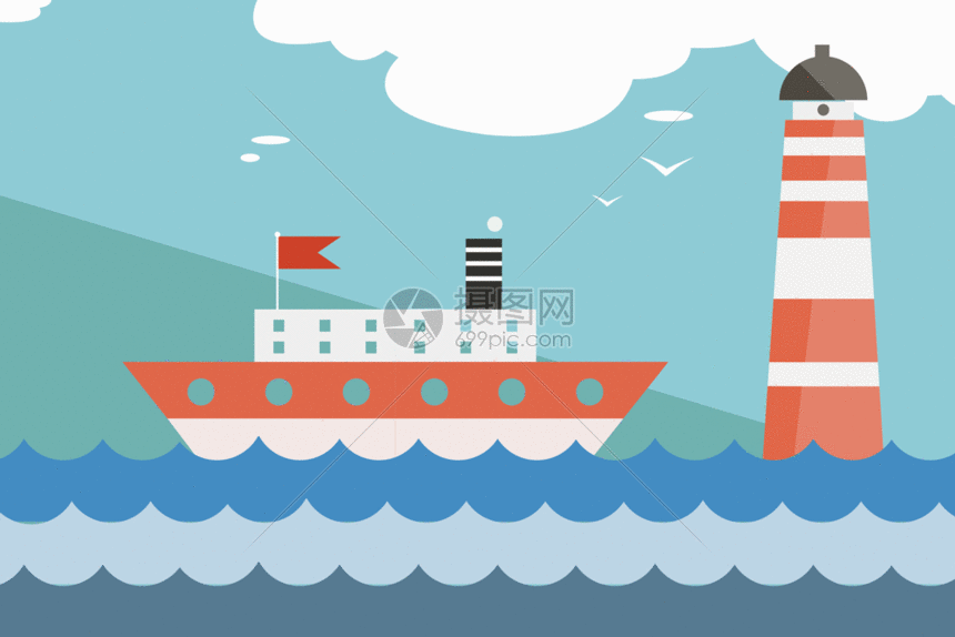 船gif动图图片正版gif素材401135300摄图网