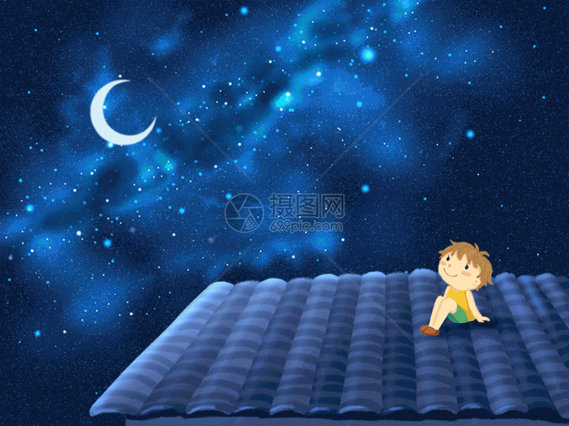 仰望星空gif动图图片 正版gif素材 摄图网