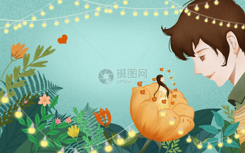 该gif动态图片标题为情人节手绘插画gif,编号:401138889,格式:psd,gif