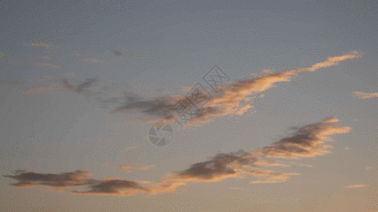 傍晚天空云彩GIF图片