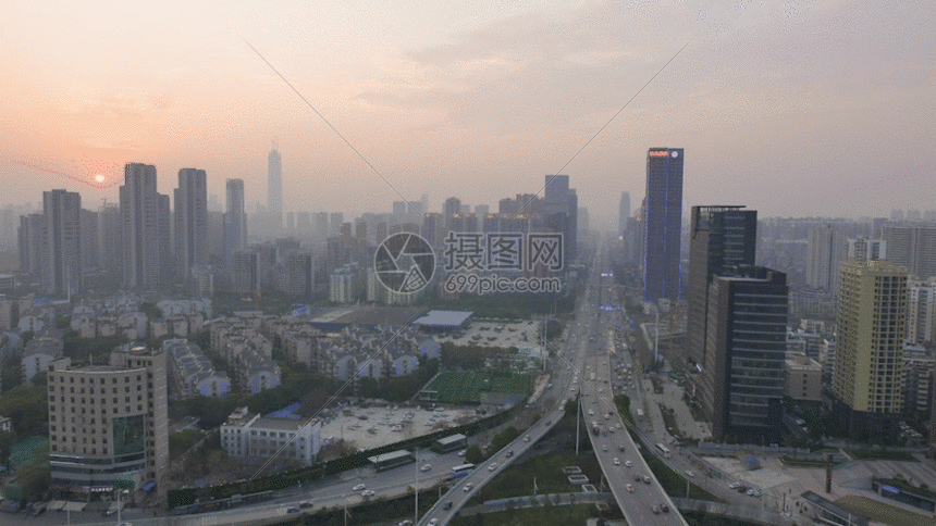 城市立交桥延时摄影视频gif动图图片-正版gif素材401147997-摄图网