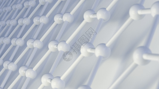 创意分子结构场景图片