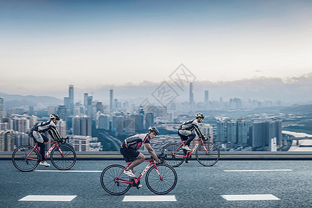 公路骑行背景图片