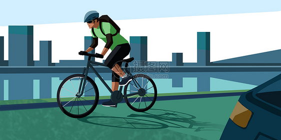 男孩江边骑自行车图片