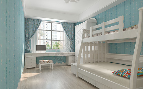 儿童房设计3d浴室木高清图片
