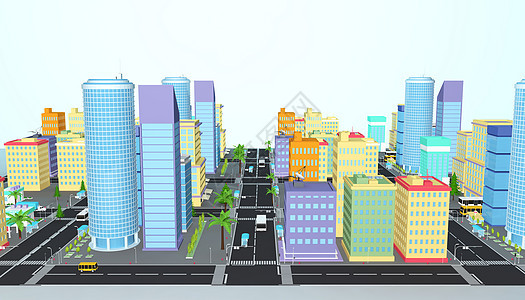 城市场景规划背景图片