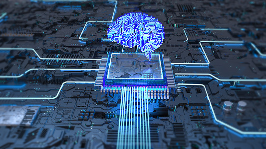科技智能大脑图片素材